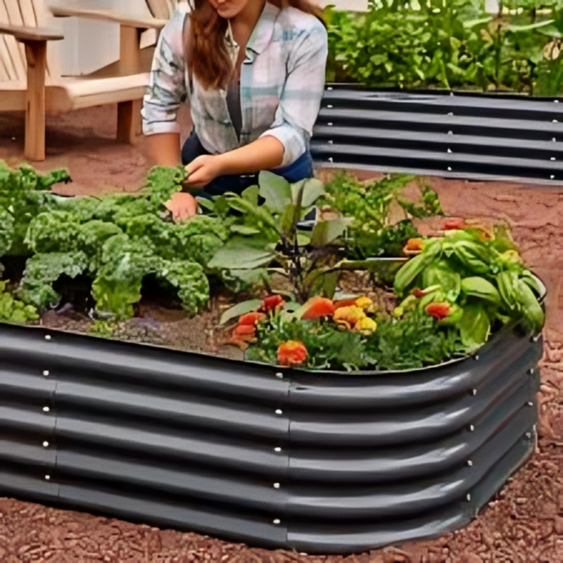 Galvanised Steel Raised Garden Bed