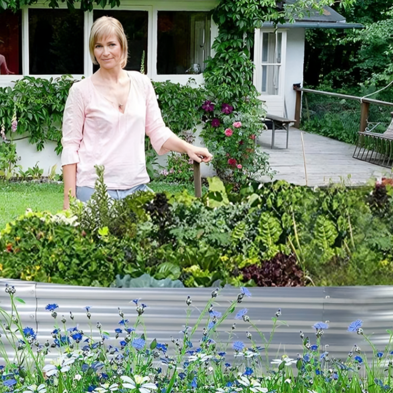 Galvanised Steel Raised Garden Bed